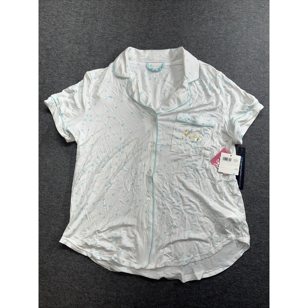 Kate Spade women's bridal Mrs. pajama top ivory size medium